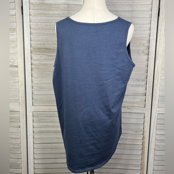 LIFE IS GOOD Crusher Tank Top Yellow Lab Patriotic Heart Navy Blue-XL - Picture 2 of 2